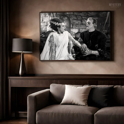 Bride of Frankenstein 1935 Vintage Horror Monster Couple Photo