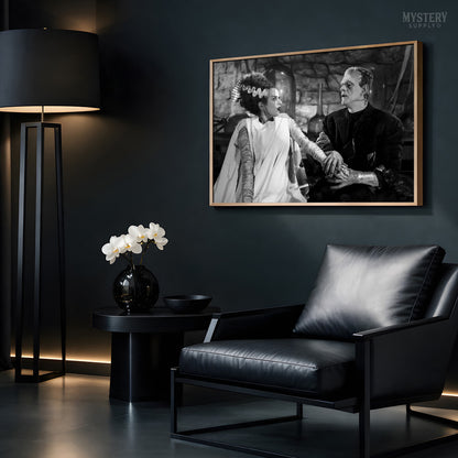 Bride of Frankenstein 1935 Vintage Horror Monster Couple Photo