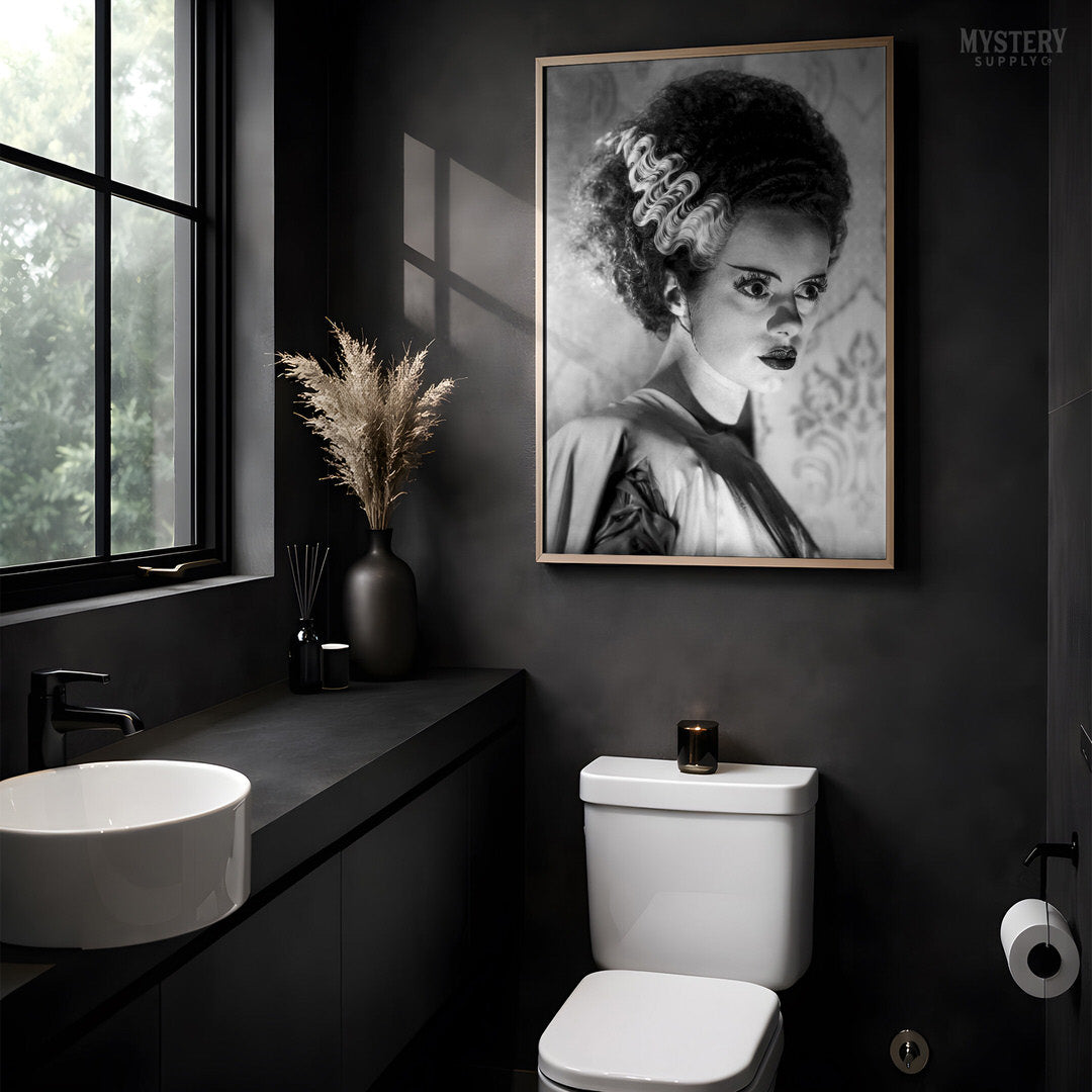 Bride of Frankenstein 1935 Vintage Horror Dramatic Portrait Photo
