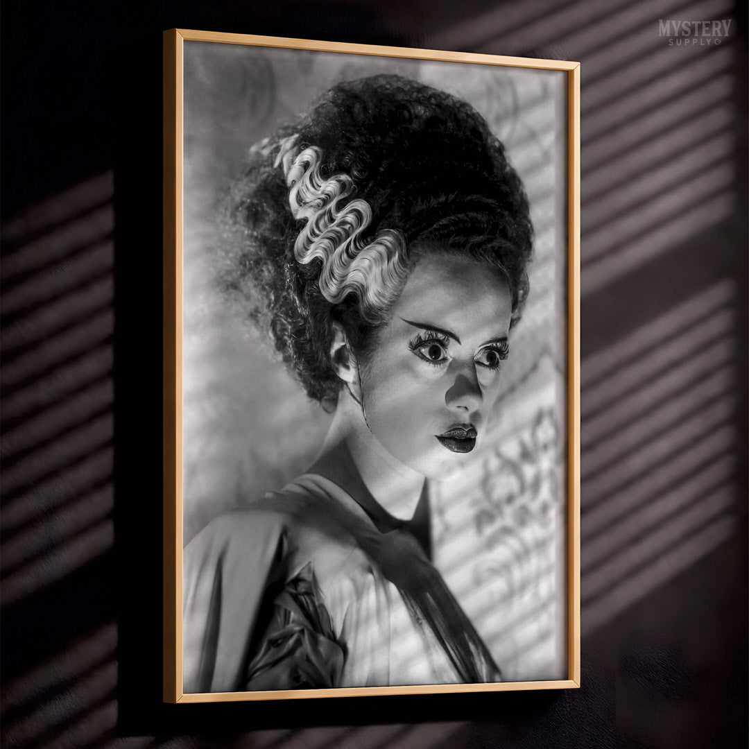 Bride of Frankenstein 1935 Vintage Horror Dramatic Portrait Photo