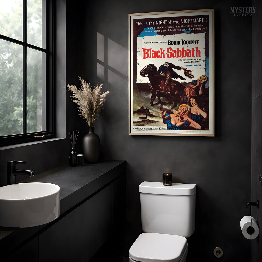 Black Sabbath 1964 Vintage Horror Movie Poster