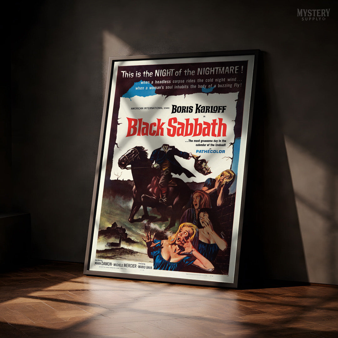 Black Sabbath 1964 Vintage Horror Movie Poster