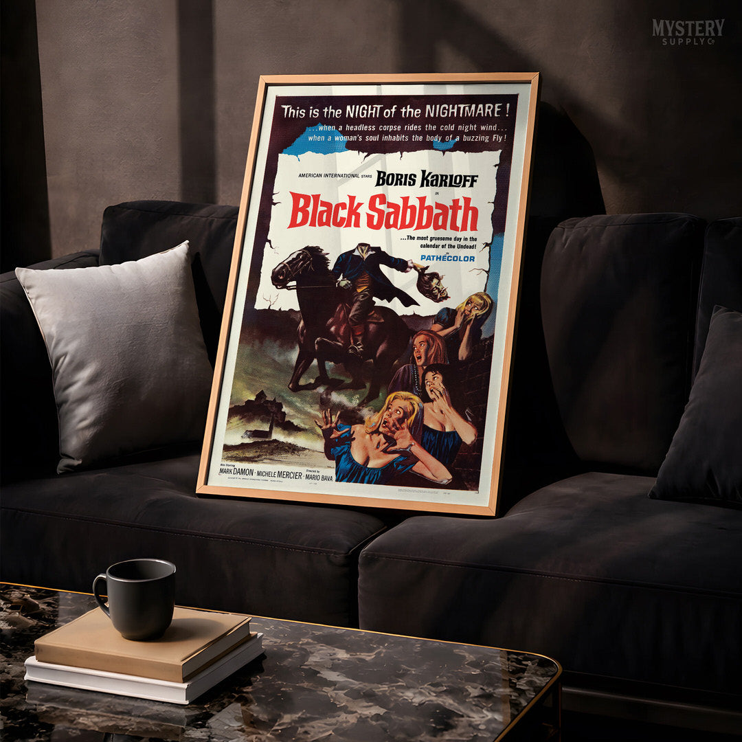 Black Sabbath 1964 Vintage Horror Movie Poster