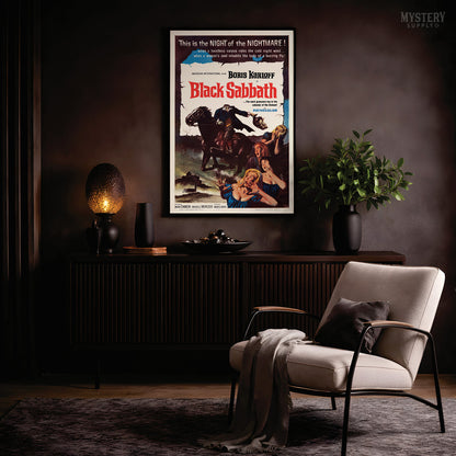 Black Sabbath 1964 Vintage Horror Movie Poster