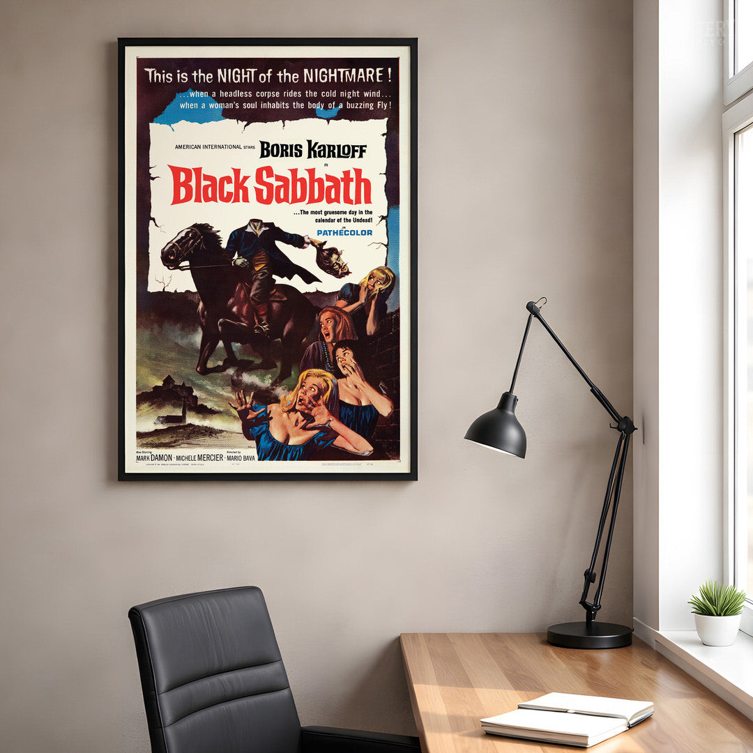 Black Sabbath 1964 Vintage Horror Movie Poster