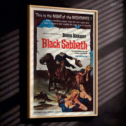 Black Sabbath 1964 Vintage Horror Movie Poster