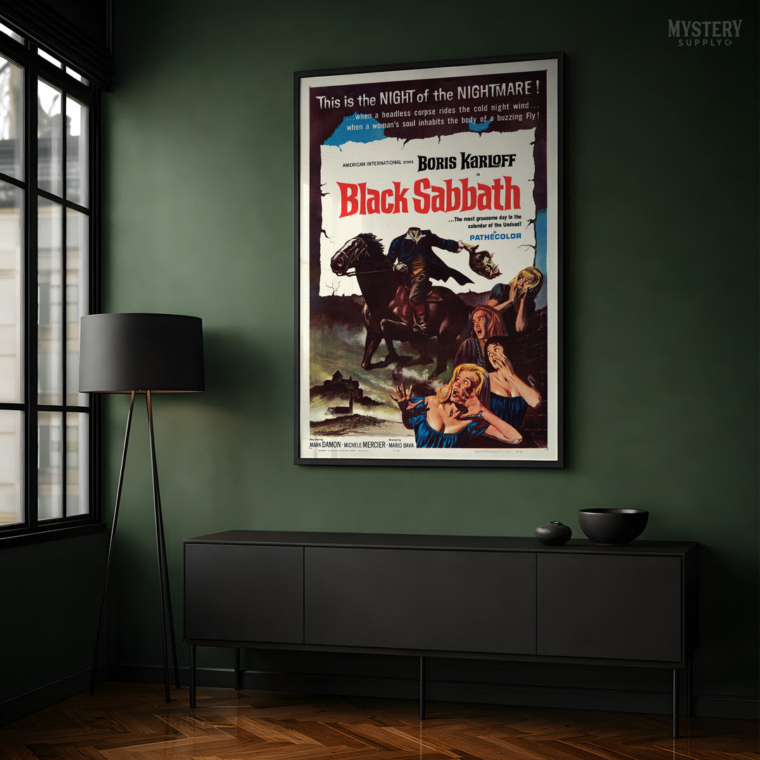 Black Sabbath 1964 Vintage Horror Movie Poster