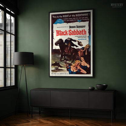 Black Sabbath 1964 Vintage Horror Movie Poster