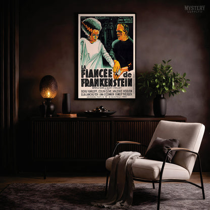 Bride of Frankenstein 1935 French Horror Movie Poster