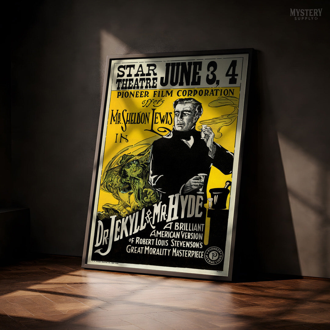 Dr. Jekyll and Mr. Hyde 1920 Horror Poster