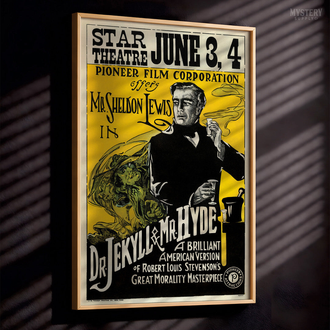 Dr. Jekyll and Mr. Hyde 1920 Horror Poster