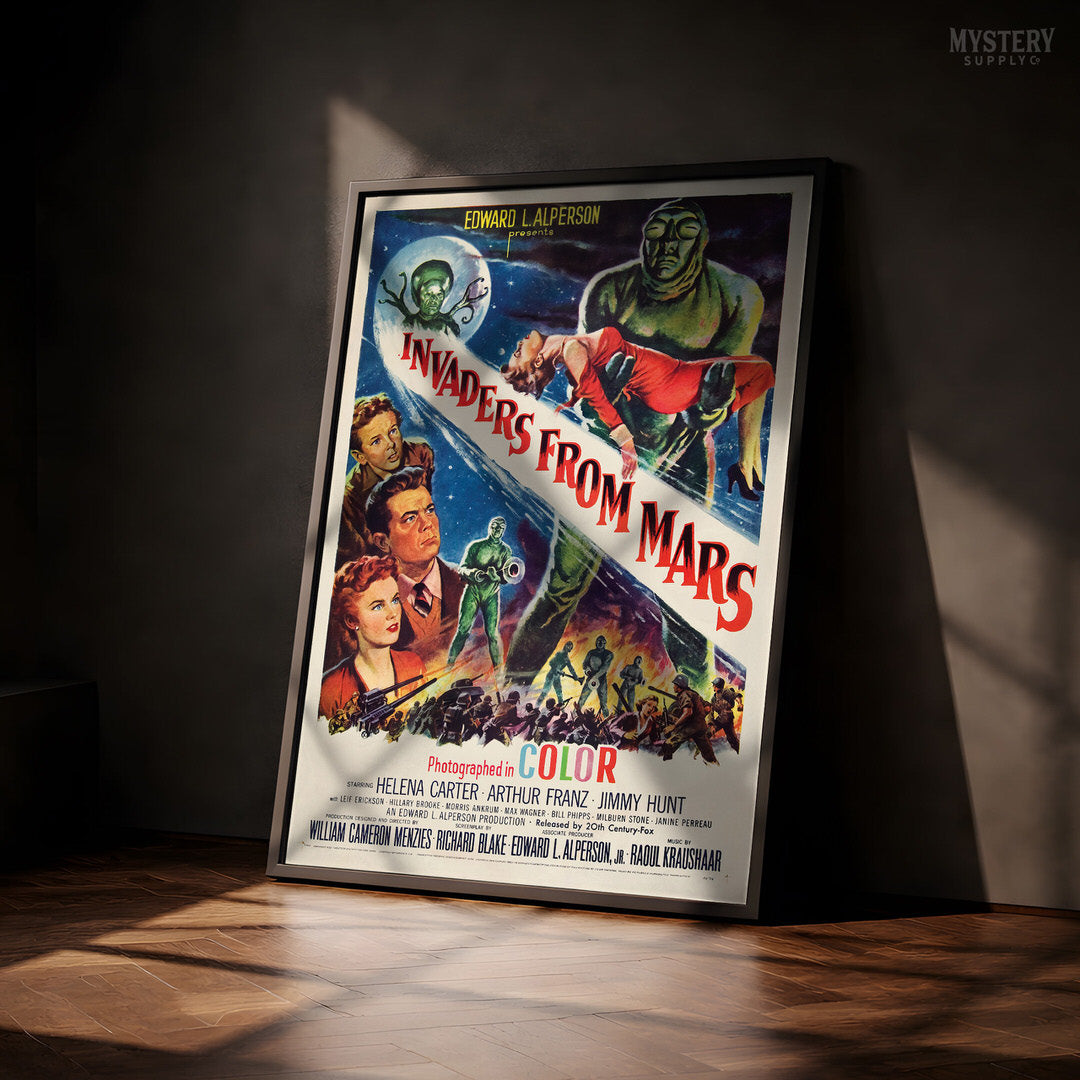 Invaders From Mars 1953 Science Fiction Movie Poster