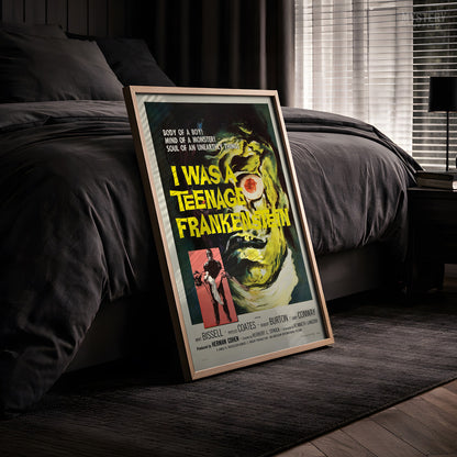 I Was A Teenage Frankenstein 1957 Vintage Horror Movie Poster