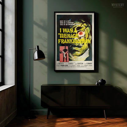 I Was A Teenage Frankenstein 1957 Vintage Horror Movie Poster