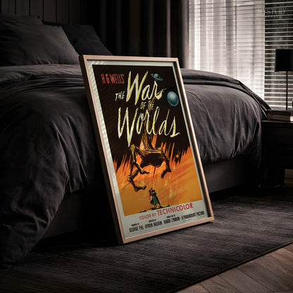 The War of the Worlds 1953 Vintage Sci-Fi Movie Poster