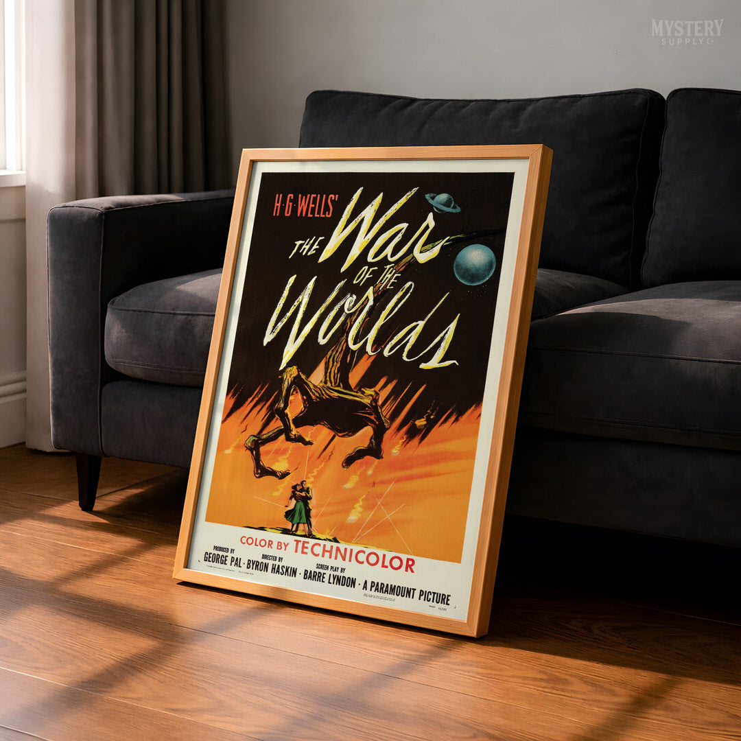 The War of the Worlds 1953 Vintage Sci-Fi Movie Poster