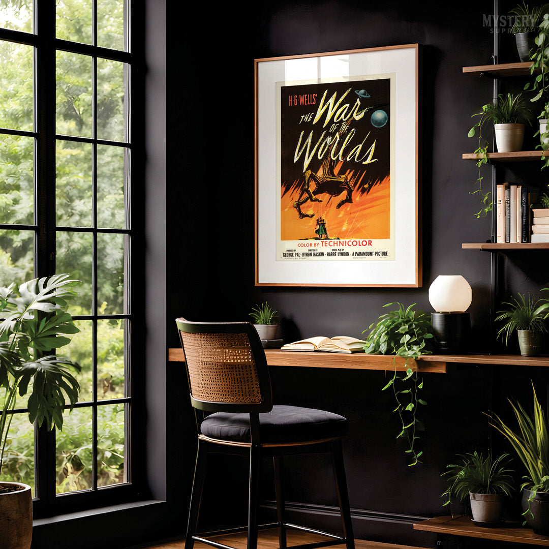 The War of the Worlds 1953 Vintage Sci-Fi Movie Poster