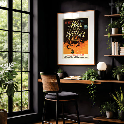 The War of the Worlds 1953 Vintage Sci-Fi Movie Poster