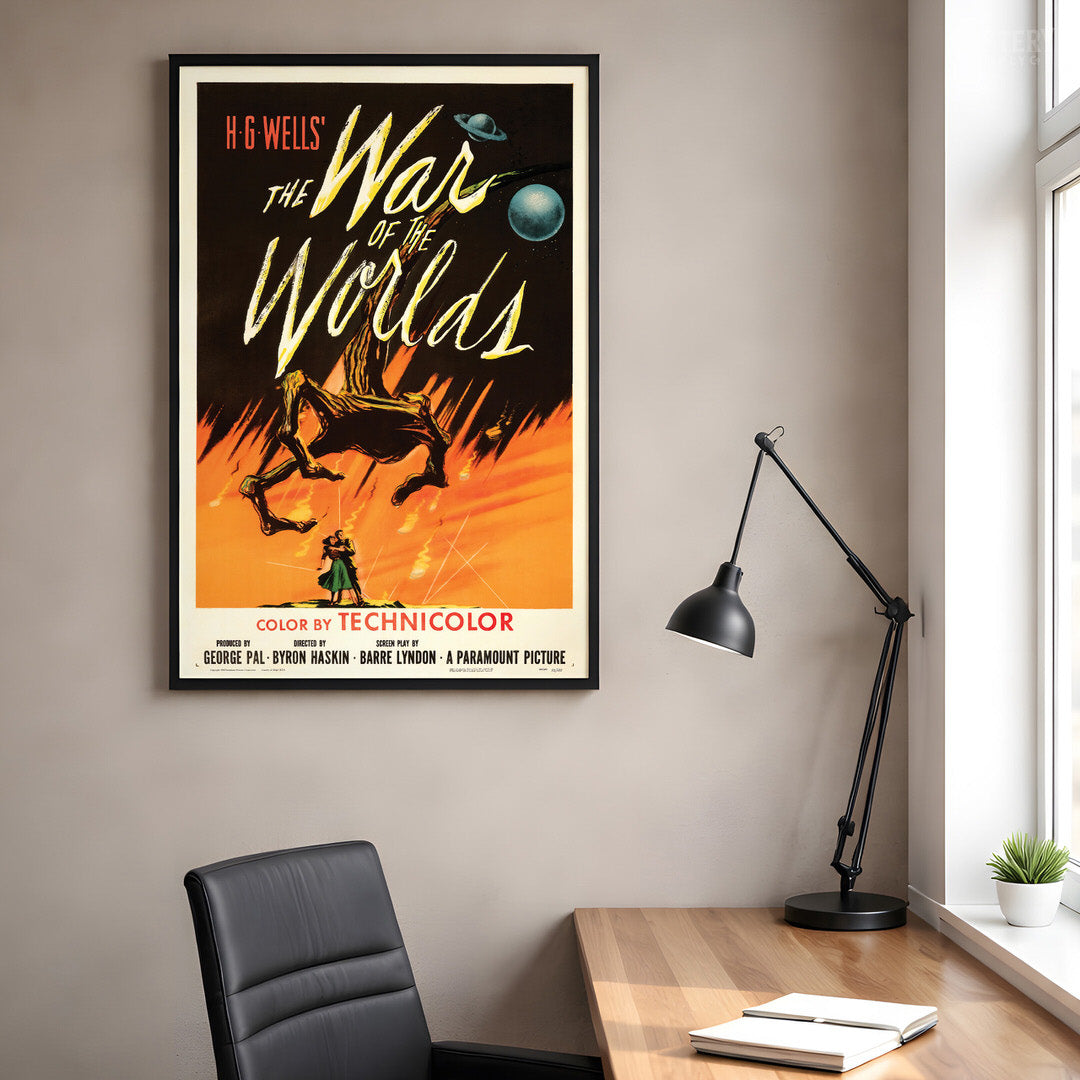 The War of the Worlds 1953 Vintage Sci-Fi Movie Poster