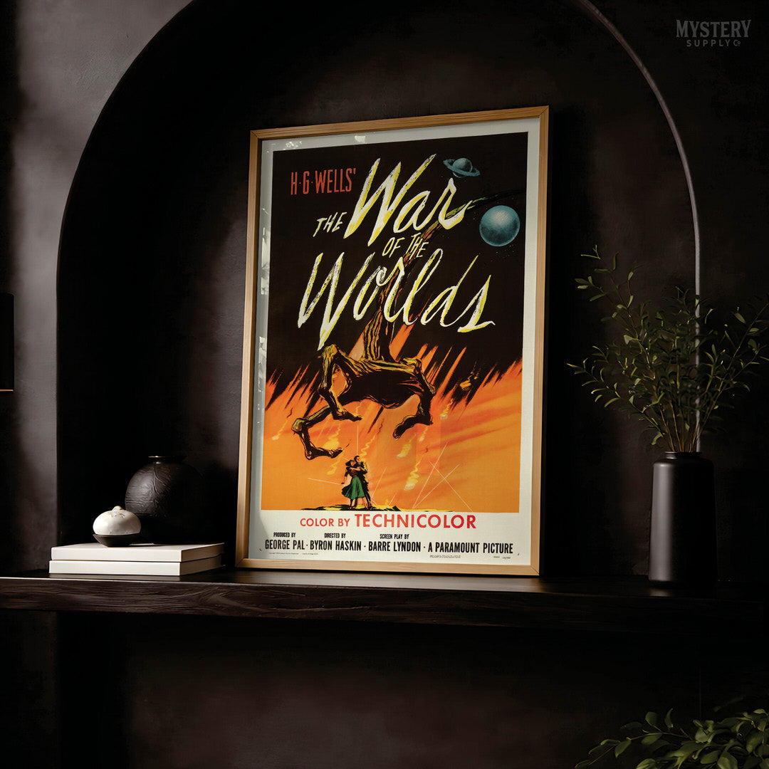 The War of the Worlds 1953 Vintage Sci-Fi Movie Poster