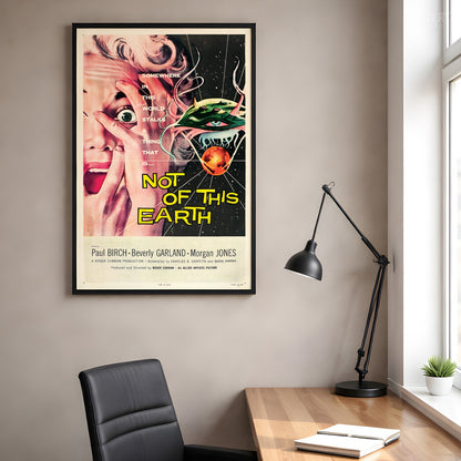 Not of This Earth 1957 Vintage Science Fiction Movie Poster