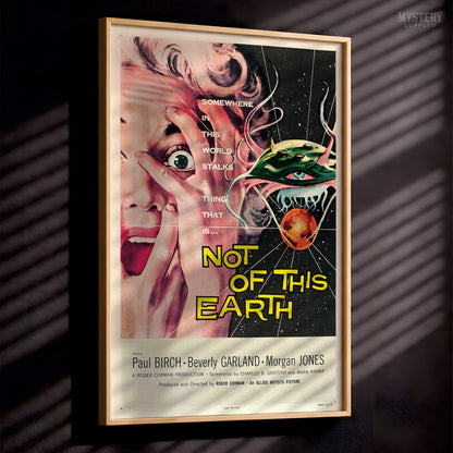 Not of This Earth 1957 Vintage Science Fiction Movie Poster