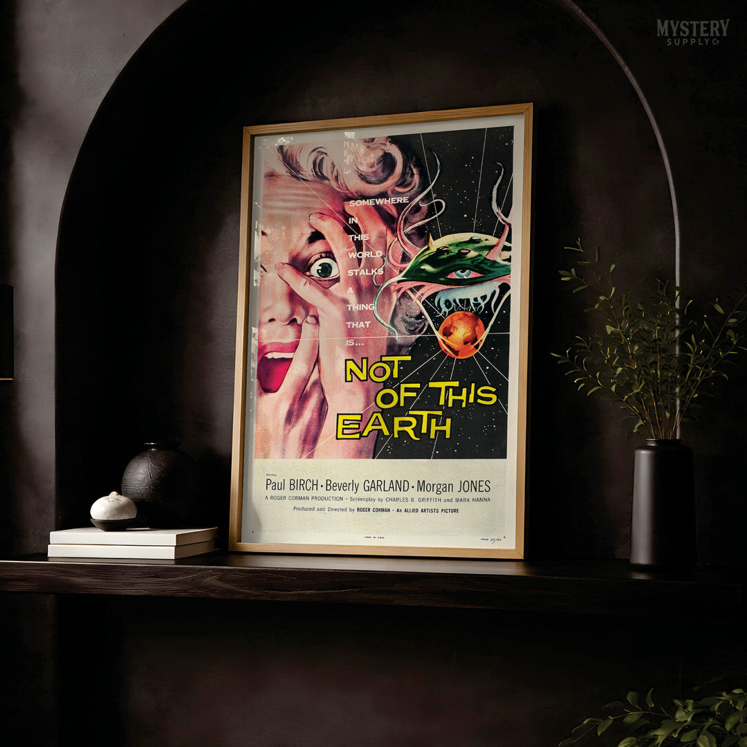 Not of This Earth 1957 Vintage Science Fiction Movie Poster