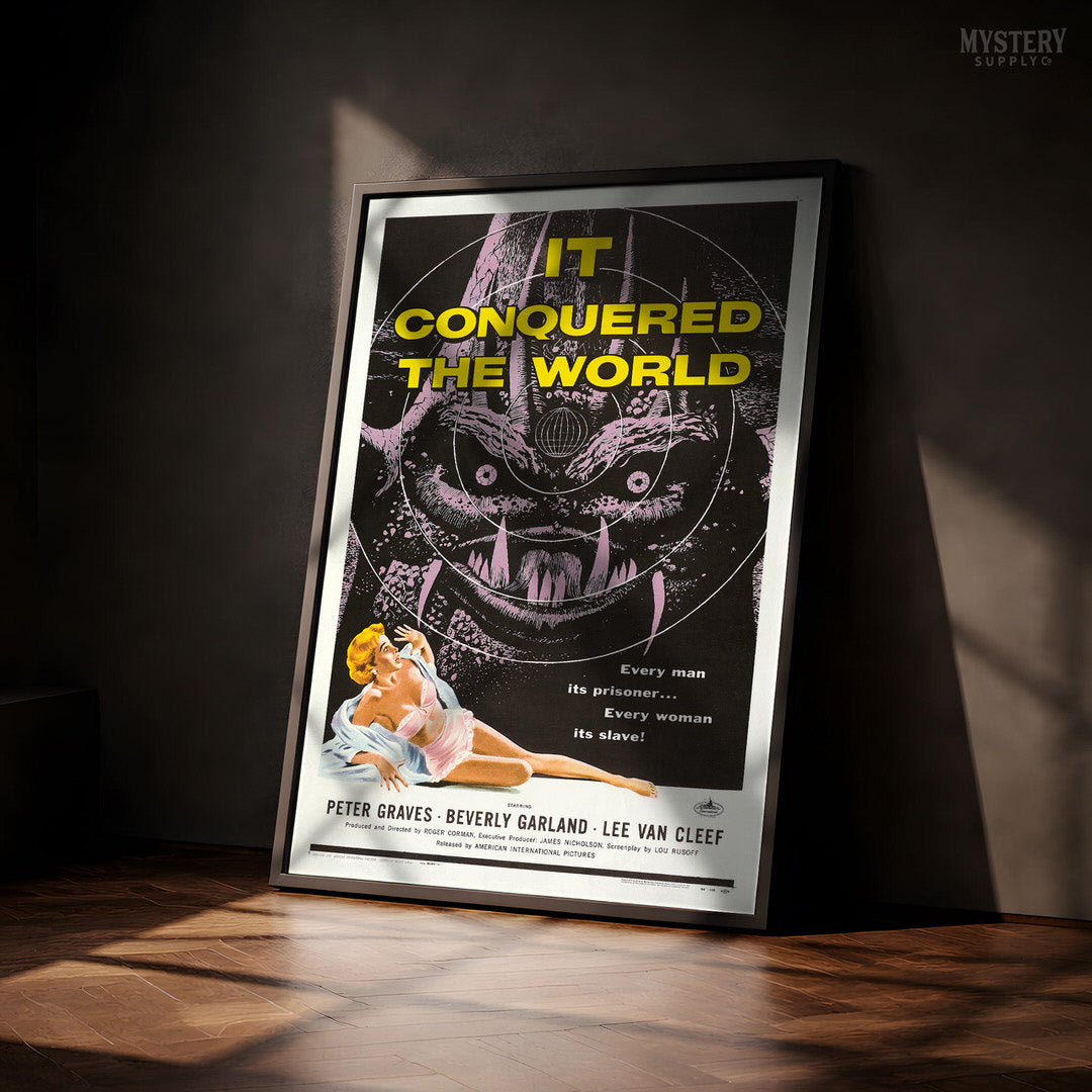 It Conquered the World 1956 Vintage Science Fiction Movie Poster