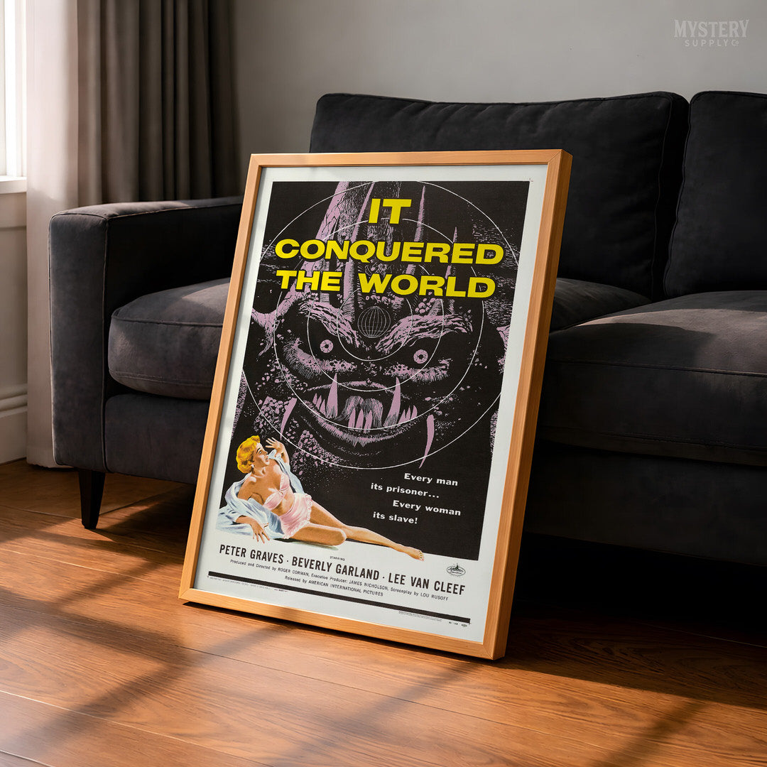 It Conquered the World 1956 Vintage Science Fiction Movie Poster
