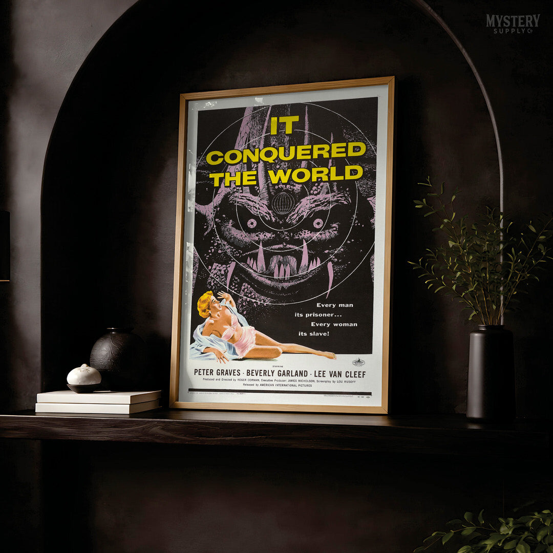 It Conquered the World 1956 Vintage Science Fiction Movie Poster