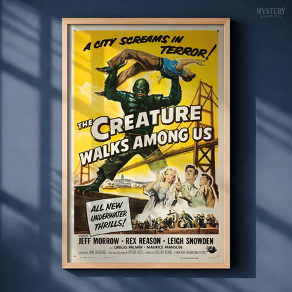 The Creature Walks Among Us 1956 Vintage Horror Movie Poster