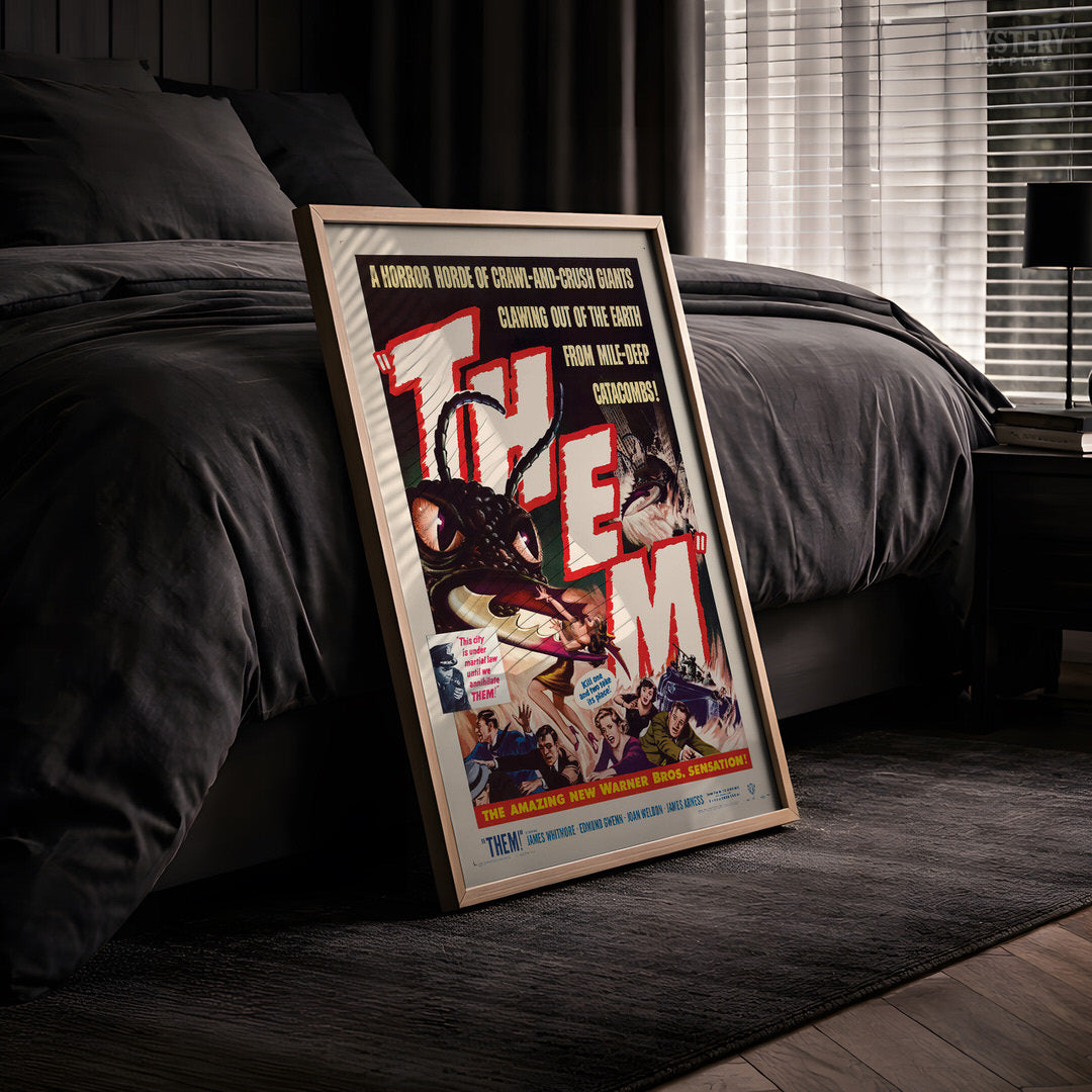 Them 1954 Vintage Science Fiction Horror Movie Poster