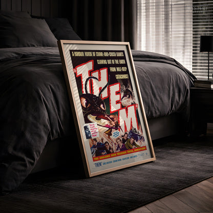 Them 1954 Vintage Science Fiction Horror Movie Poster