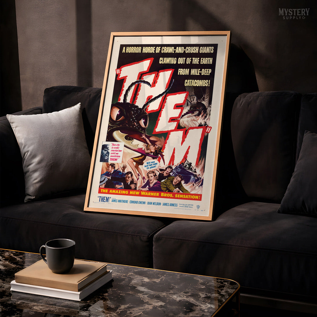 Them 1954 Vintage Science Fiction Horror Movie Poster