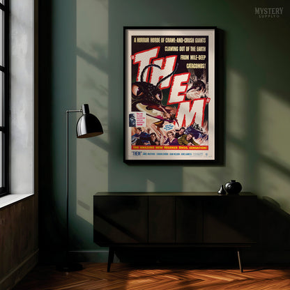 Them 1954 Vintage Science Fiction Horror Movie Poster