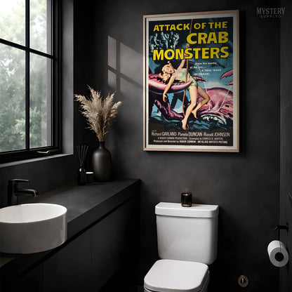 Attack of the Crab Monsters 1957 Vintage Science Fiction Movie Poster