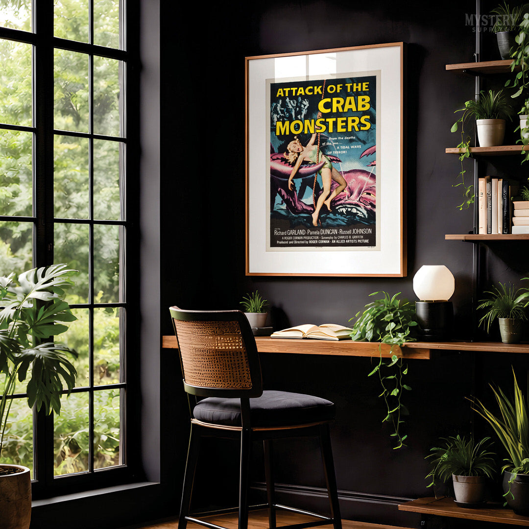 Attack of the Crab Monsters 1957 Vintage Science Fiction Movie Poster