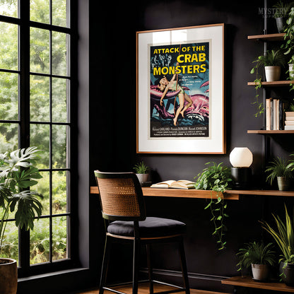 Attack of the Crab Monsters 1957 Vintage Science Fiction Movie Poster