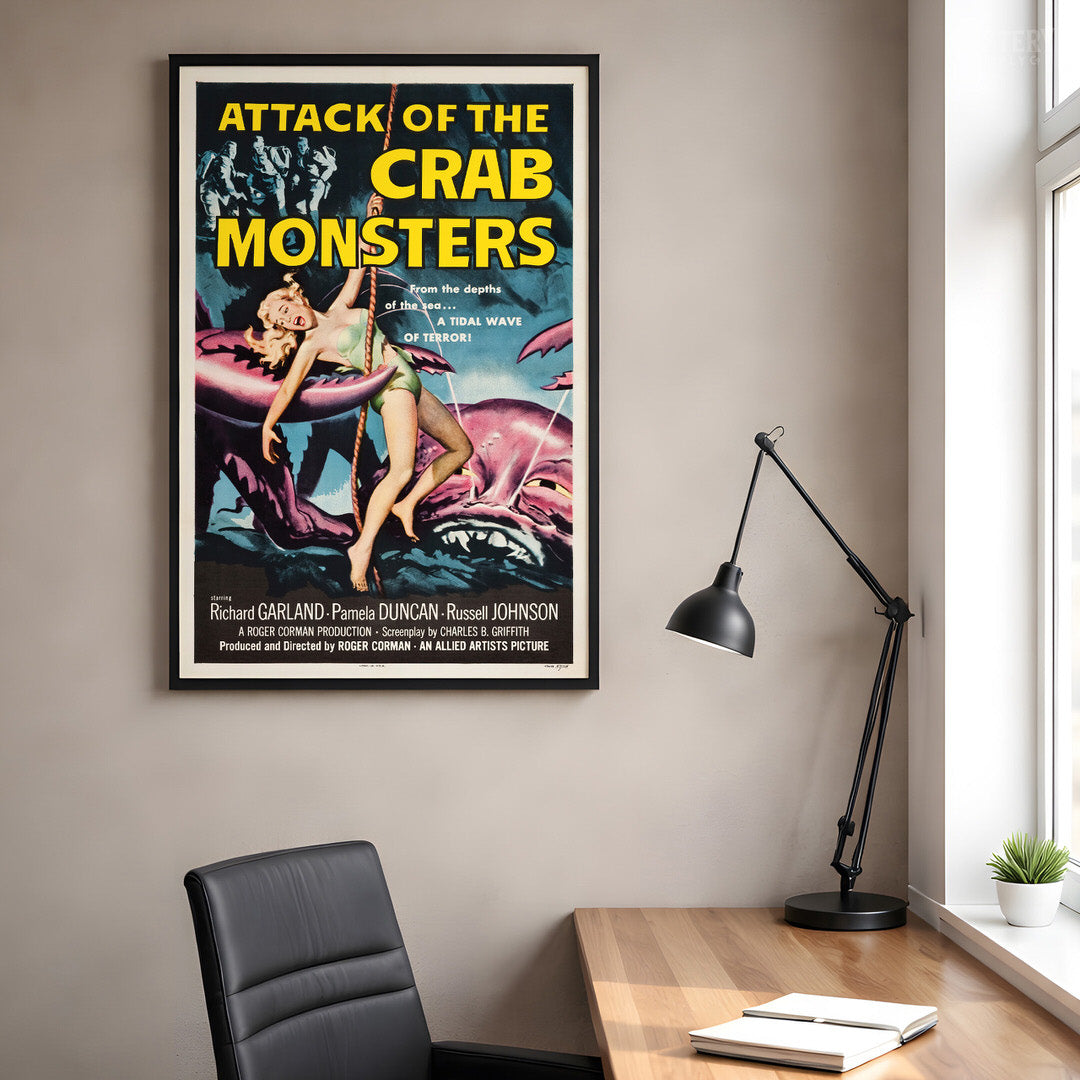 Attack of the Crab Monsters 1957 Vintage Science Fiction Movie Poster