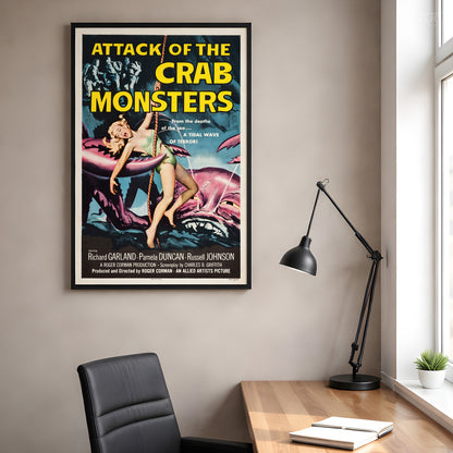 Attack of the Crab Monsters 1957 Vintage Science Fiction Movie Poster