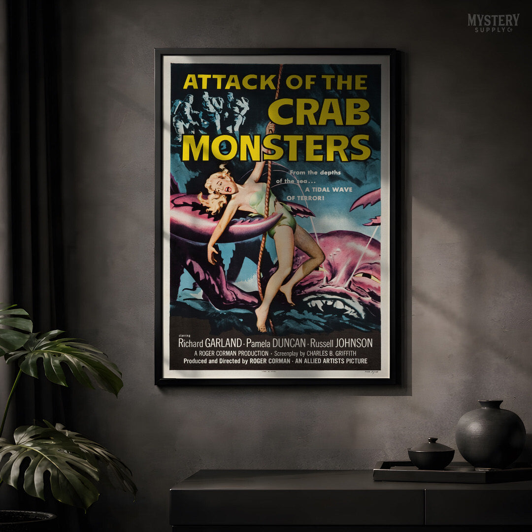 Attack of the Crab Monsters 1957 Vintage Science Fiction Movie Poster