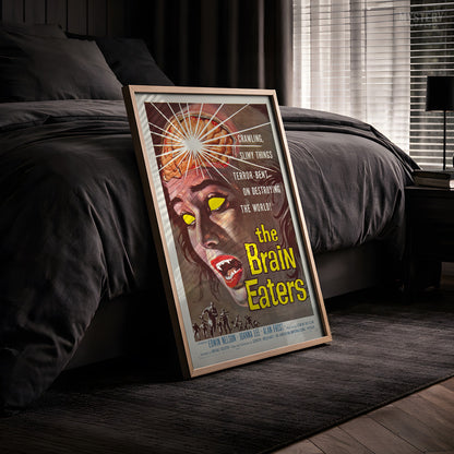 The Brain Eaters 1958 Vintage Horror Science Fiction Movie Poster