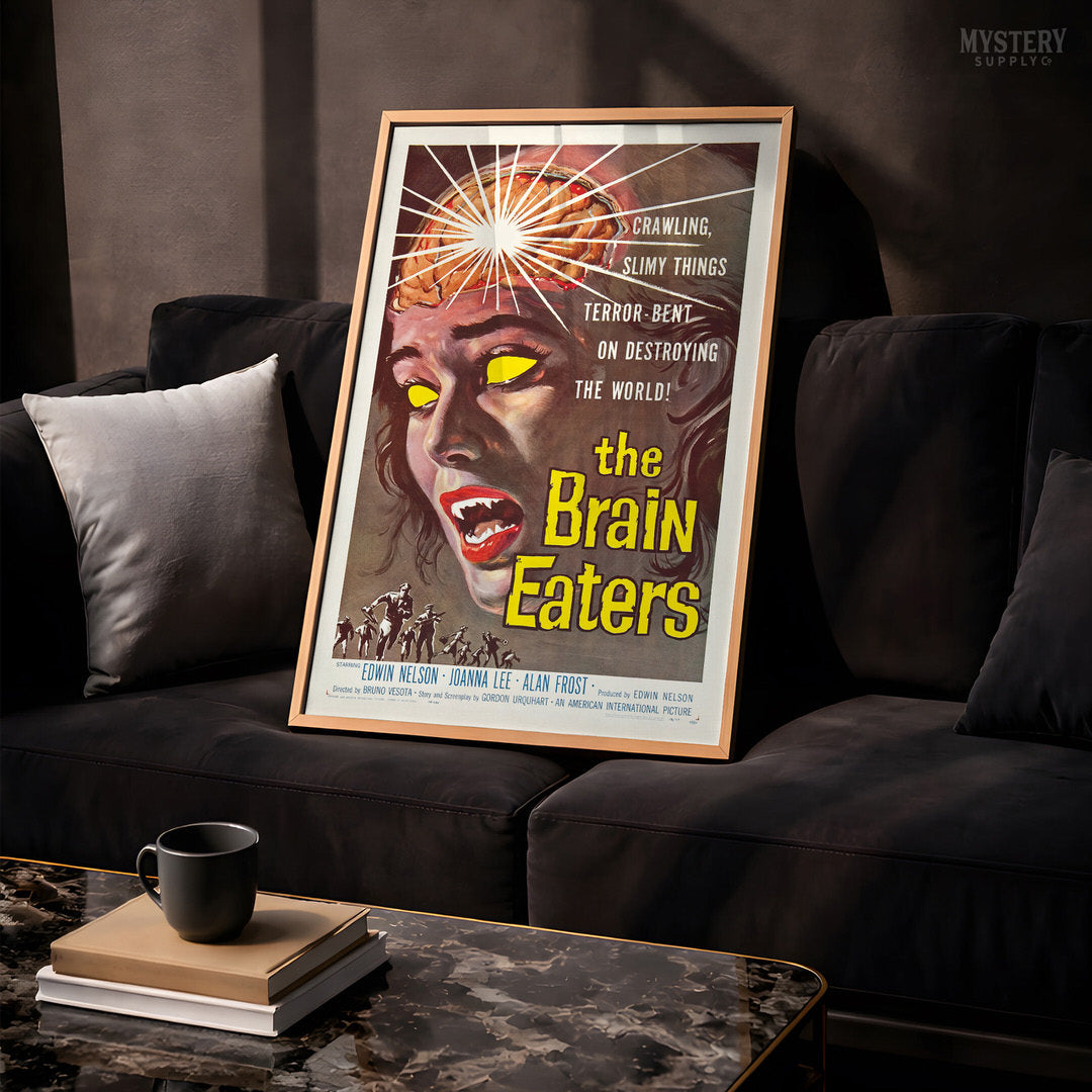 The Brain Eaters 1958 Vintage Horror Science Fiction Movie Poster