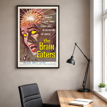 The Brain Eaters 1958 Vintage Horror Science Fiction Movie Poster
