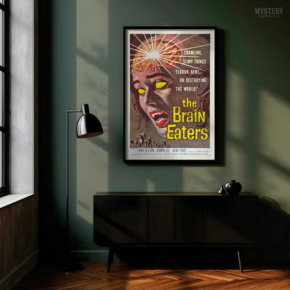 The Brain Eaters 1958 Vintage Horror Science Fiction Movie Poster