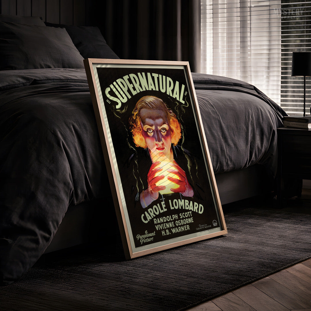 Supernatural 1933 Vintage Horror Movie Poster