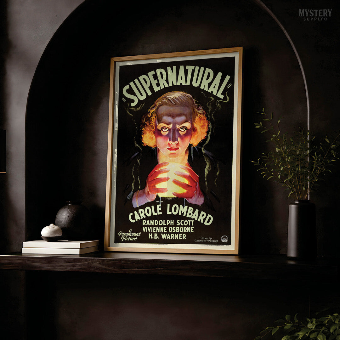 Supernatural 1933 Vintage Horror Movie Poster