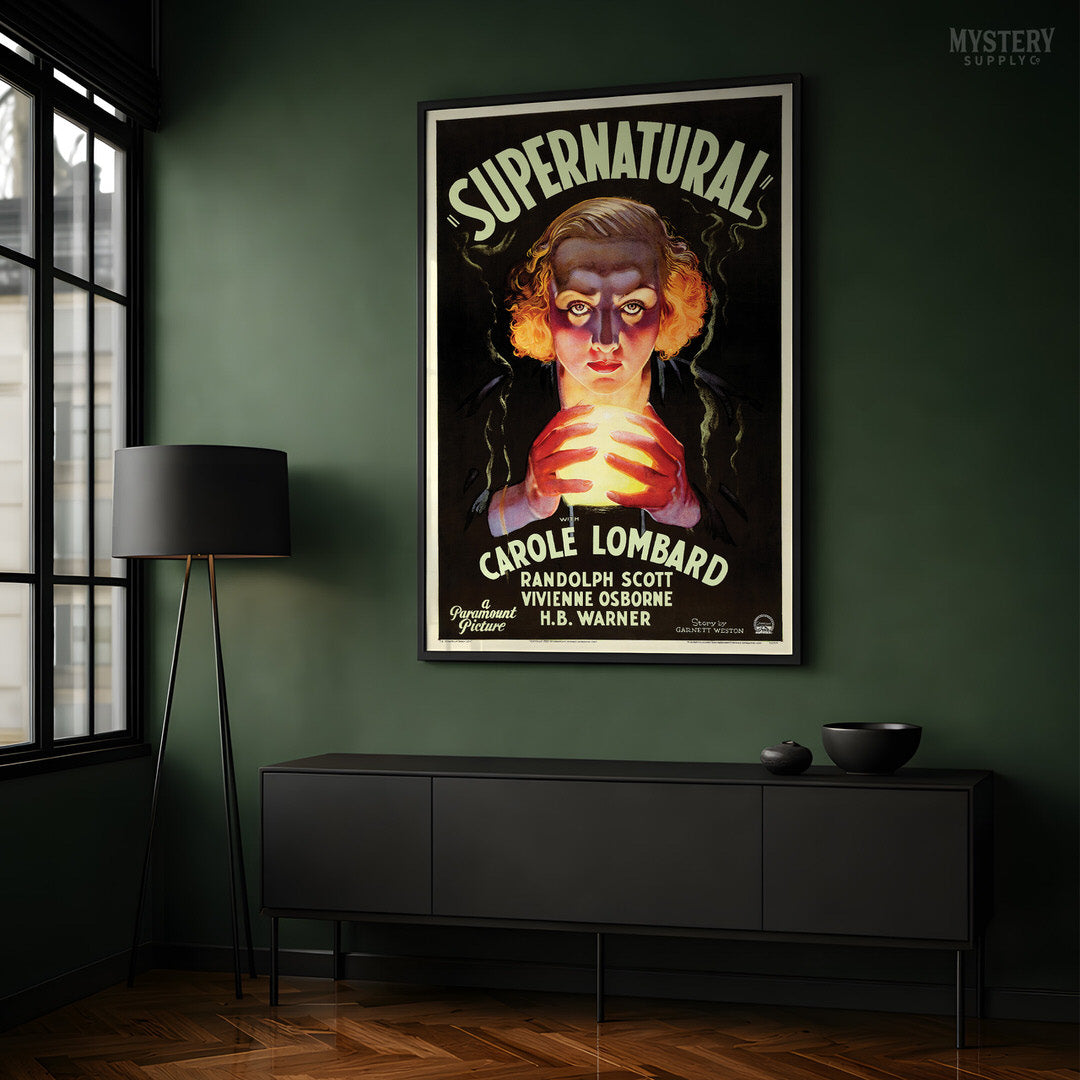 Supernatural 1933 Vintage Horror Movie Poster