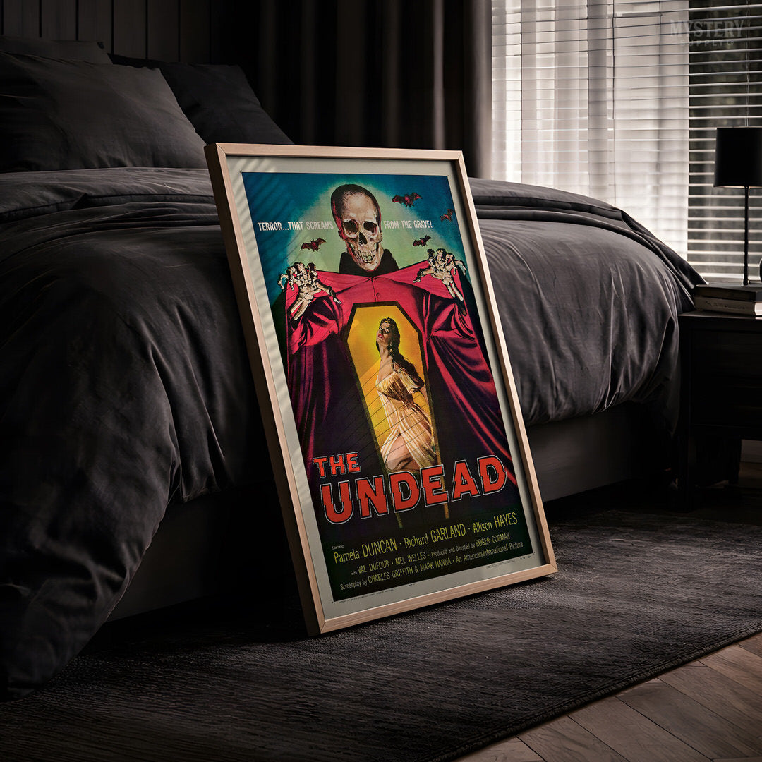The Undead 1957 Vintage Horror Movie Poster