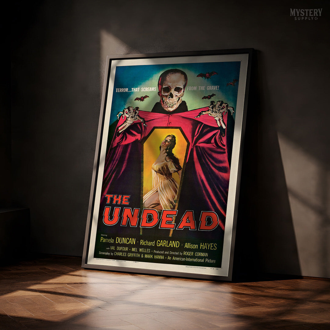 The Undead 1957 Vintage Horror Movie Poster